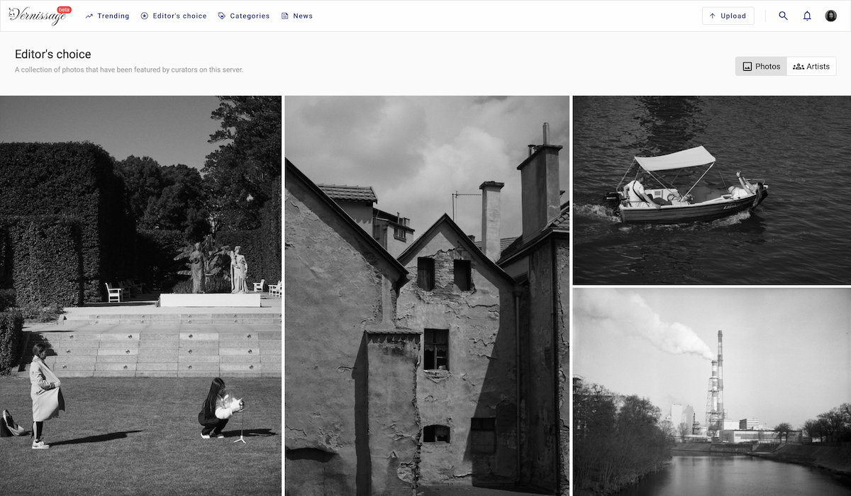 Seaside photography example from Vernissage community